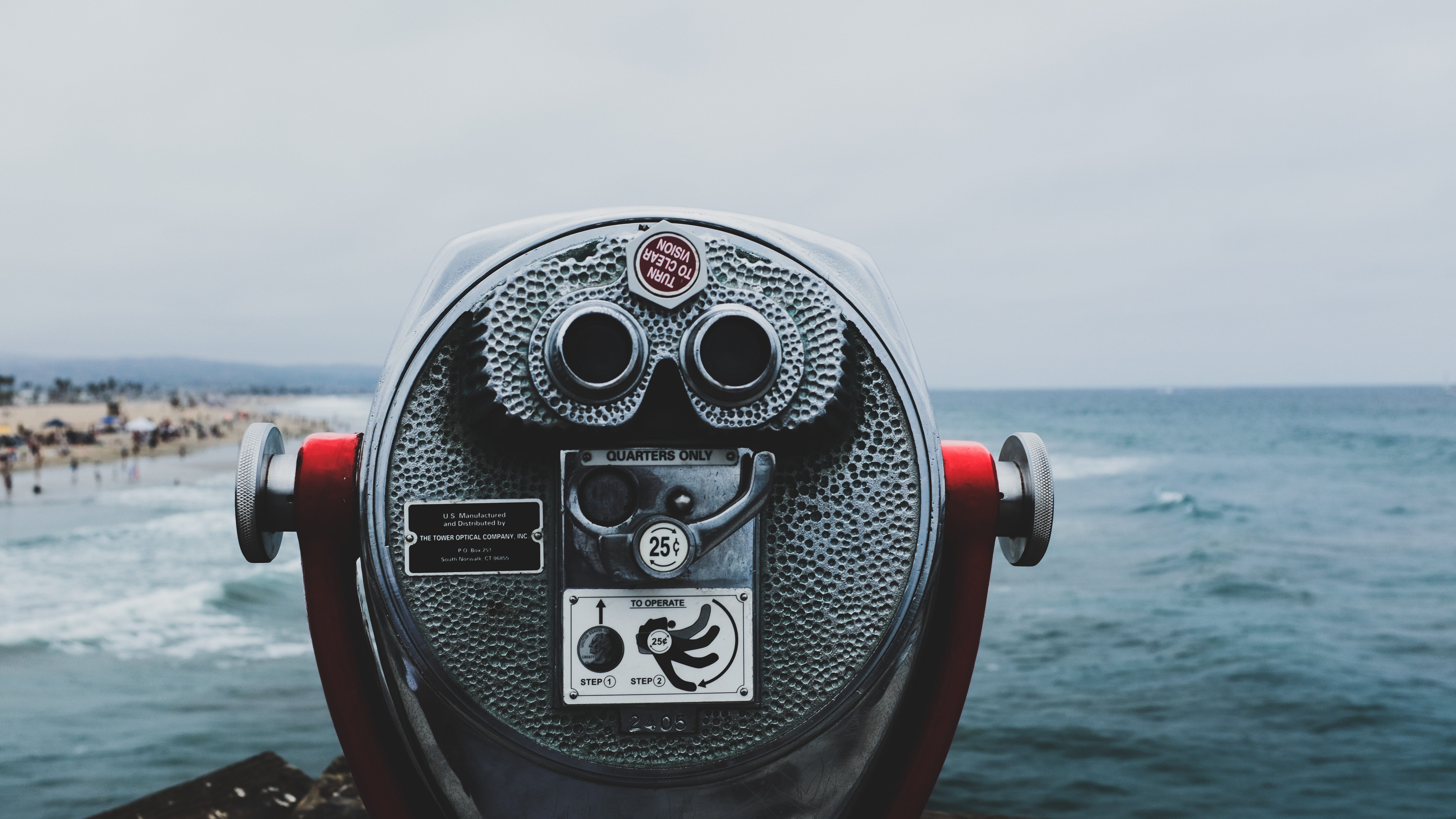 Binoculars on the Beach